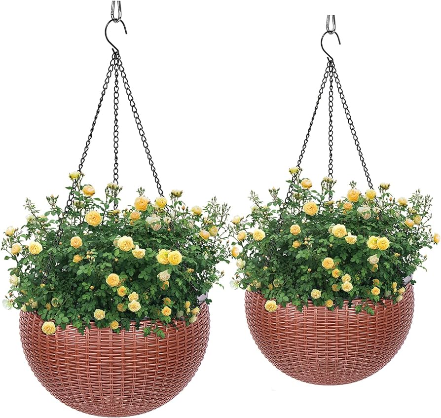 Effortless Gardening: The Solution for Low-Maintenance Watering with Self-Watering Hanging Baskets