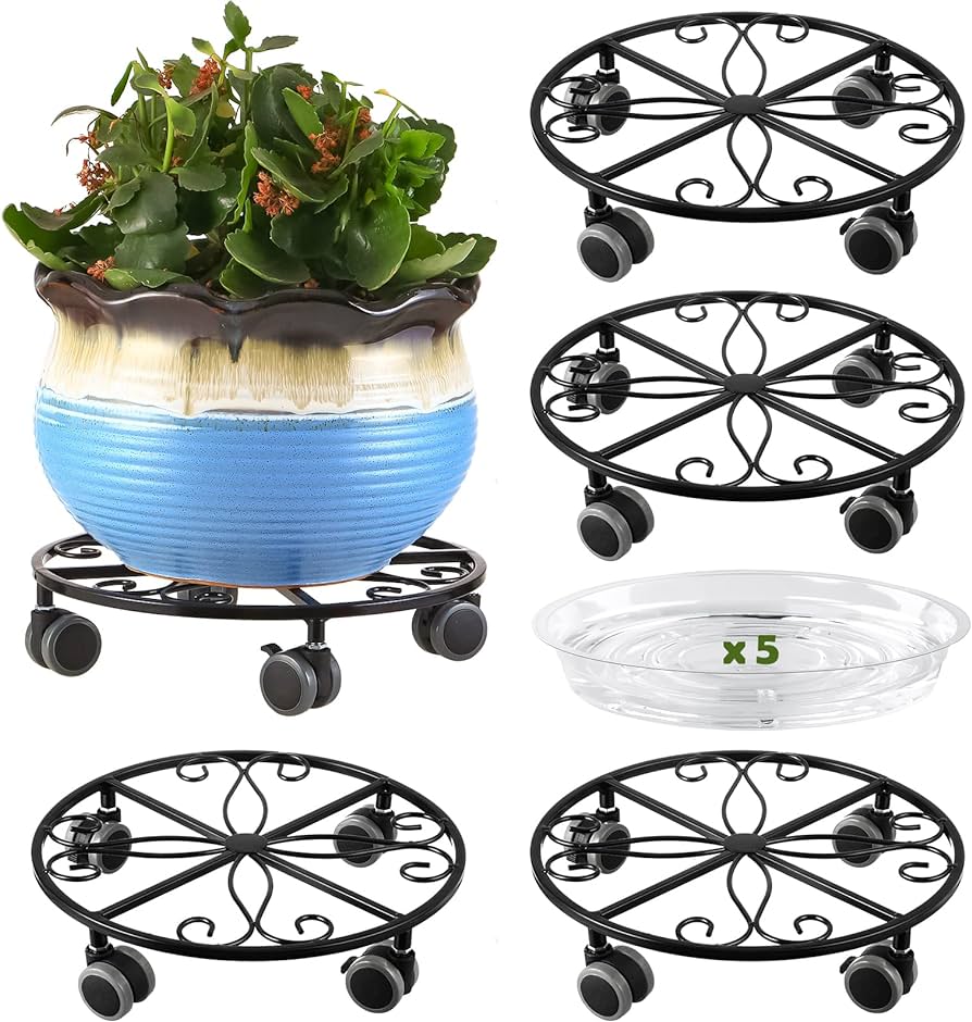 Effortlessly Move Your Plants with a Convenient Plant Dolly on Wheels