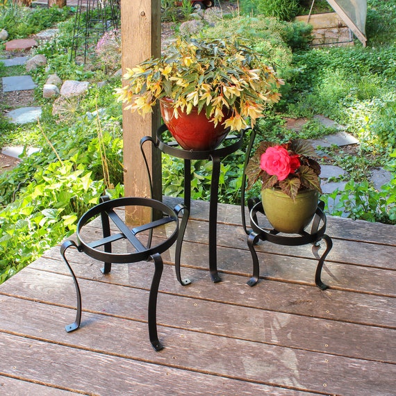 Enhance Your Garden Aesthetic with Unique Outdoor Wrought Iron Plant Stands